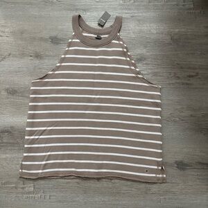 Aerie halter stripe top Sz M